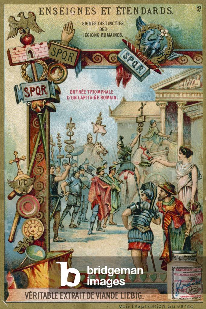 Bild von Druck "Triumpheintritt eines römischen Kapitäns (Chromolitho)" von European School