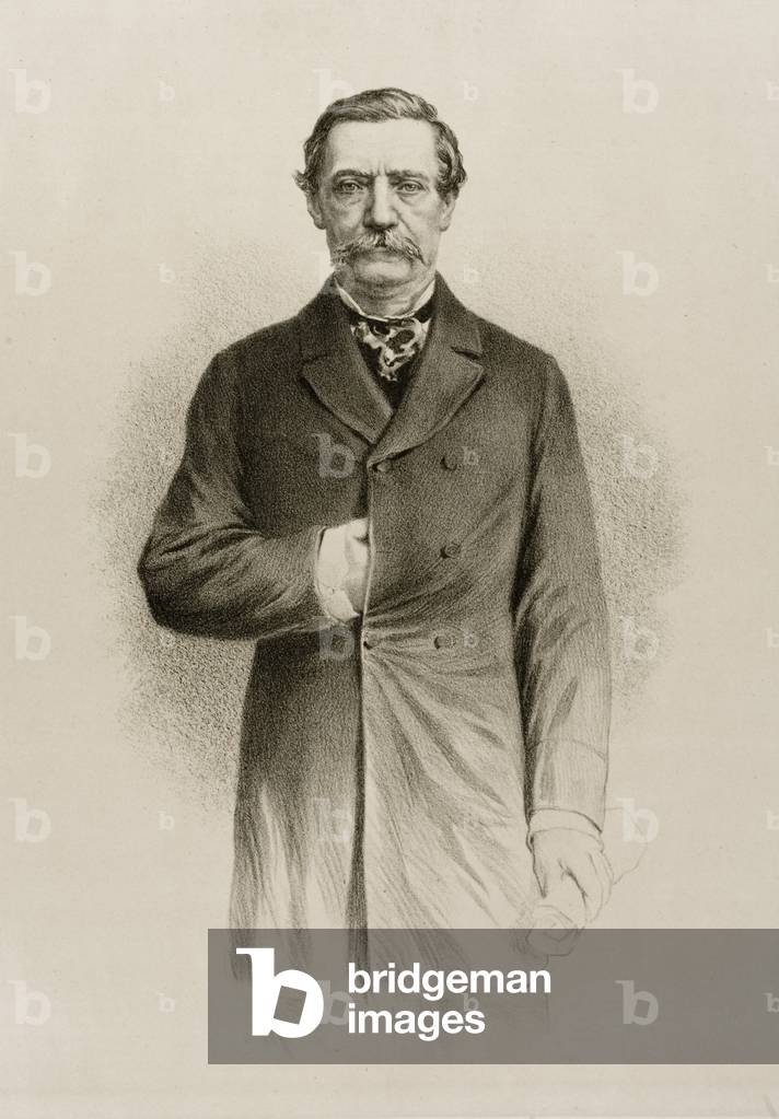 Robert Napier, 1er baron Napier de Magdala, soldat britannique (litho)