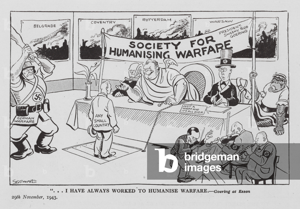 Strube WW2 cartoon (litho)