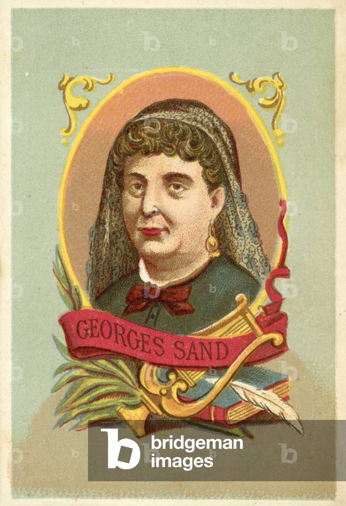 George Sand (litografia a colori)