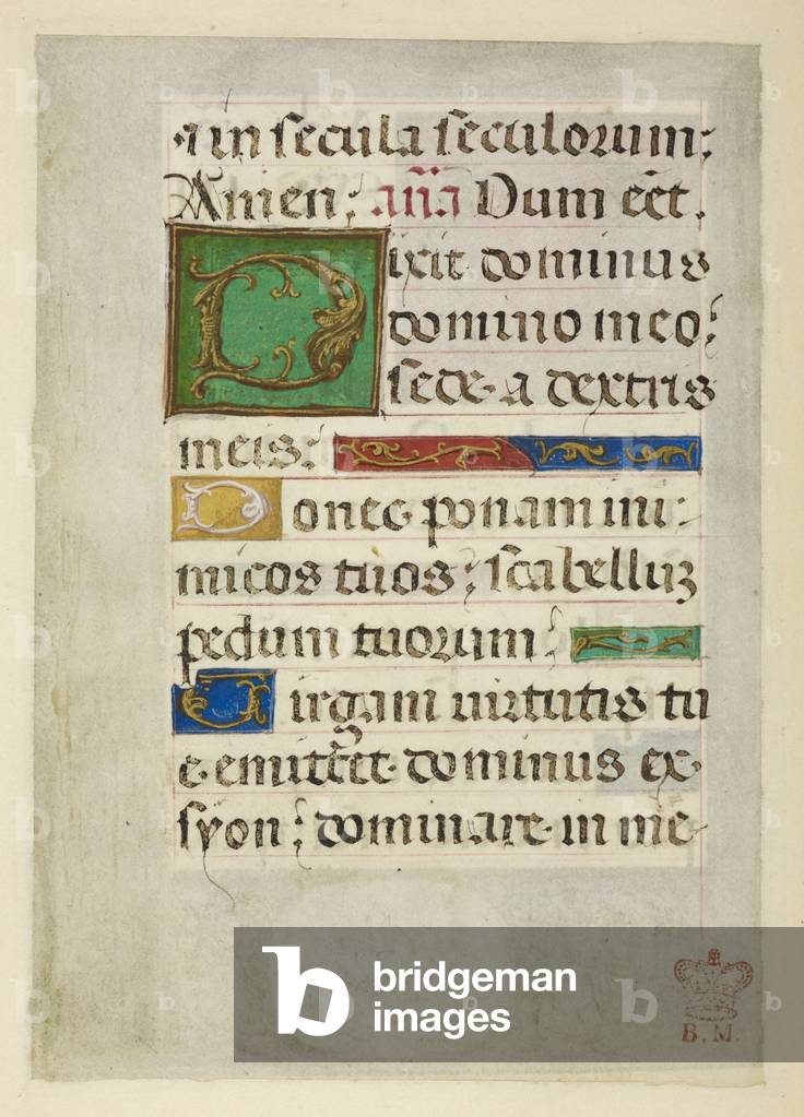 Initial and text.