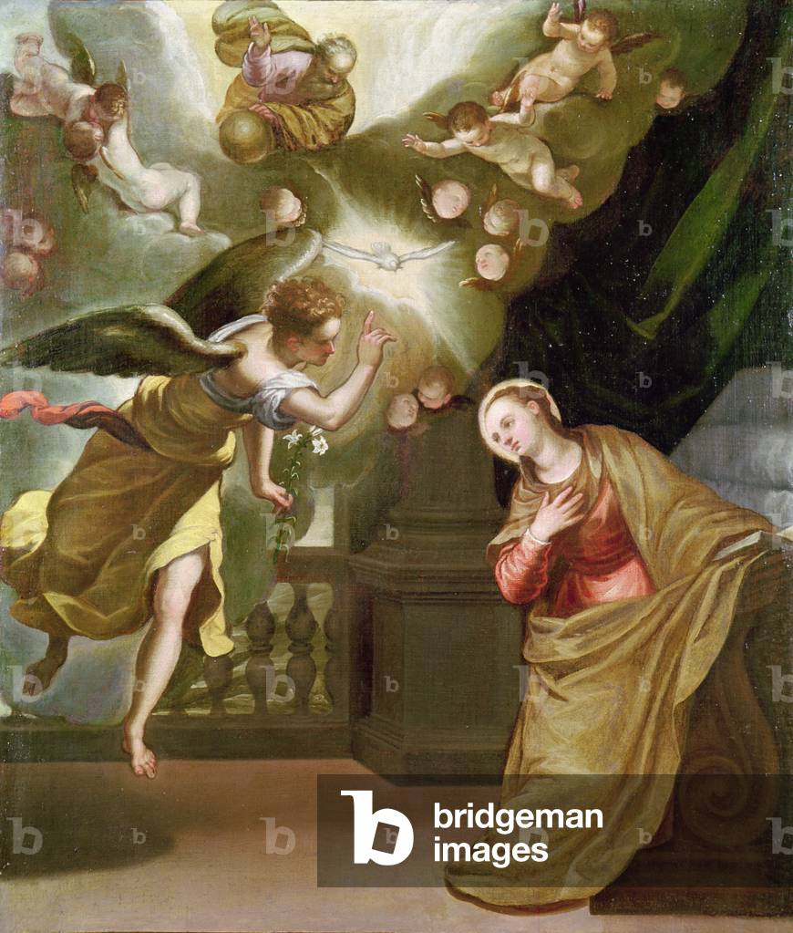 Bild von Gemälde "Die Verkündigung" 1565 von El Greco
