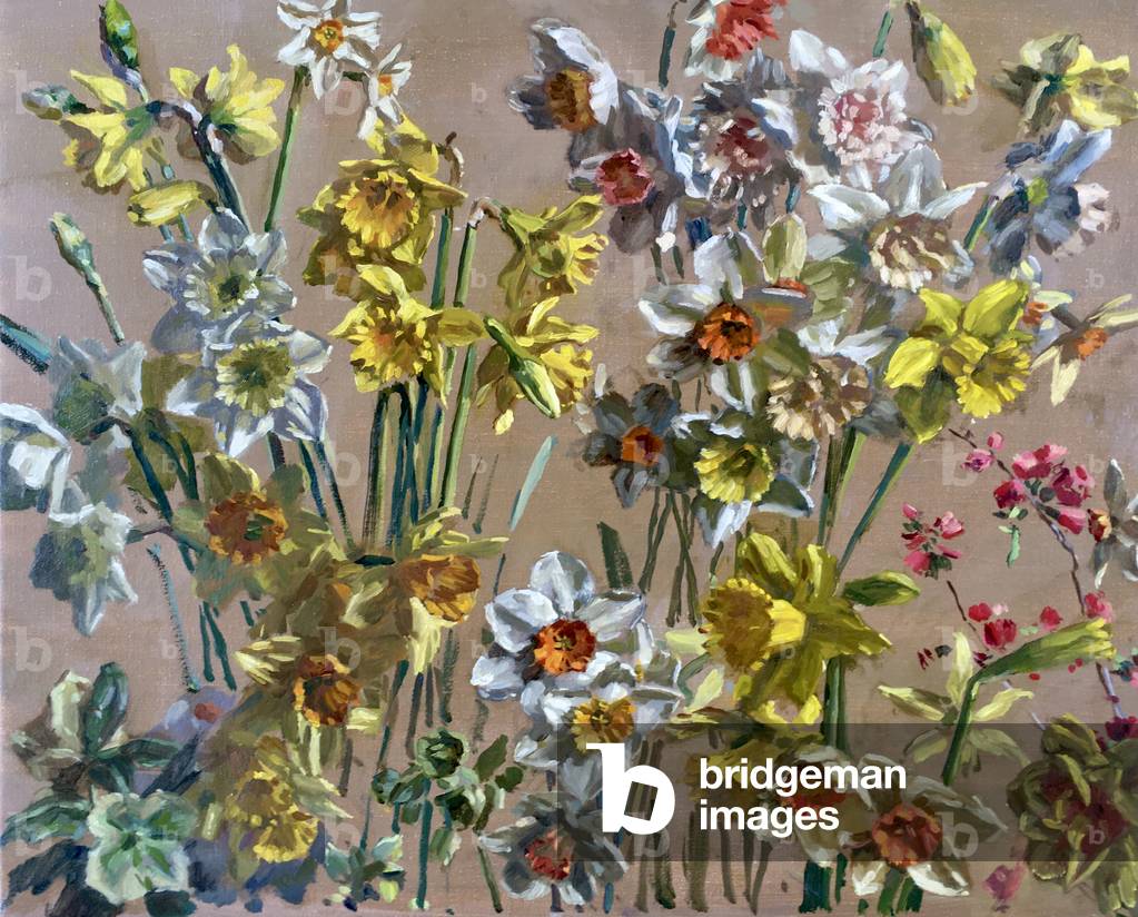 Immagine di Dipinto "Fiori primaverili (olio su tela)" di Richard Foster