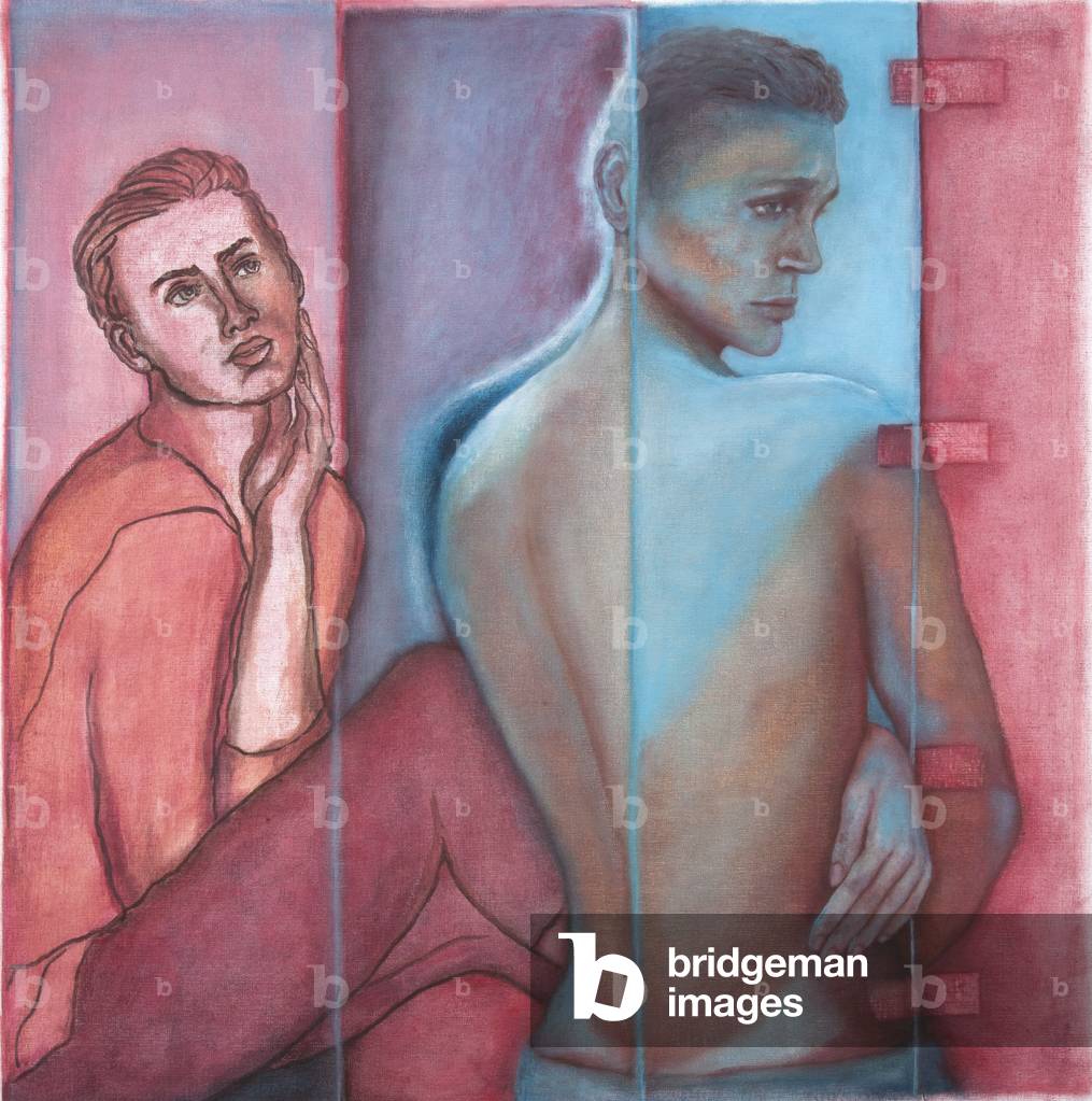 Lasciandola in, 2013 (pennello e inchiostro, olio su tela)