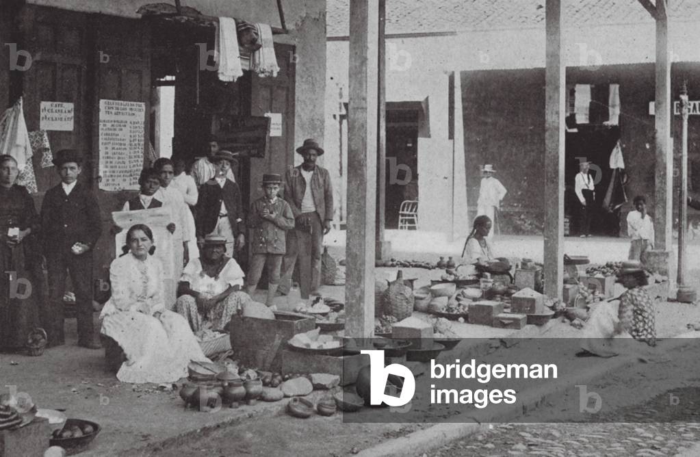 République de Panama : Scène hors marché, Panama (photo noir et blanc)