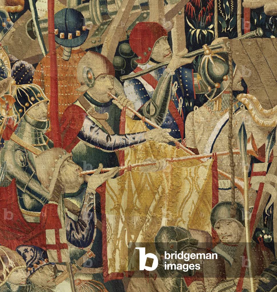 Arazzo che mostra le conquiste del re Alfonso V del Portogallo (Conquistas de Alfonso V de Portugal), Tournai.