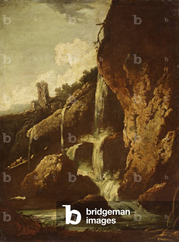 Bild von Gemälde "Ein Wasserfall" von called Rosa da Tivoli Roos