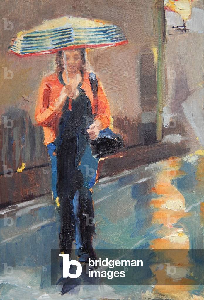 08.36 Shad Thames, 2018 (olio su carta)