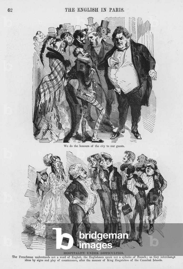 Skizzen Humorvoll und Grotesk von Gustave Dore (Gravur)