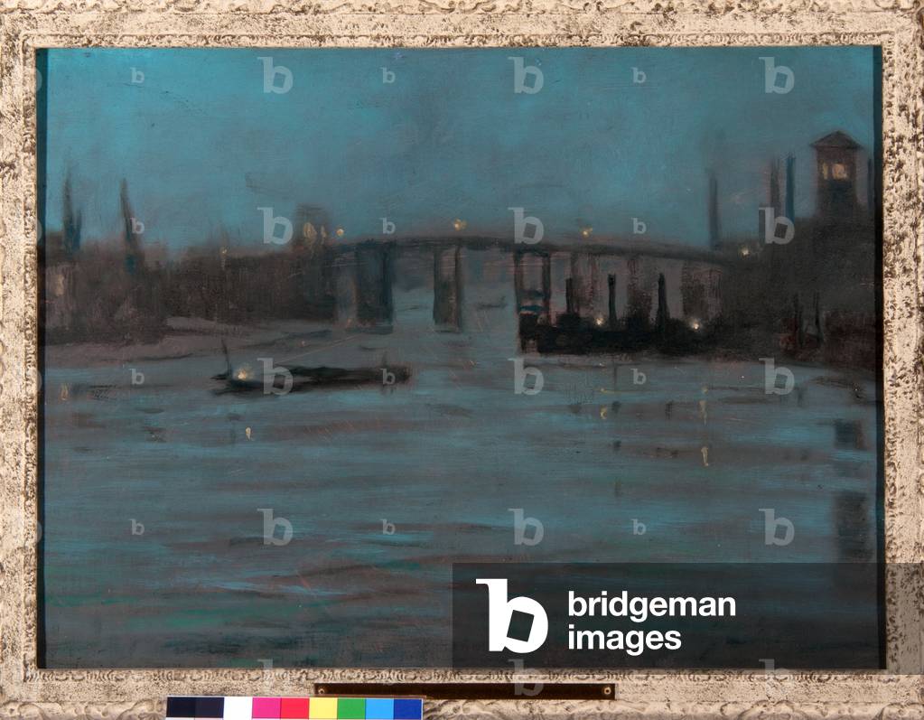Notturno, Battersea Old Bridge, Londra (olio su tela)
