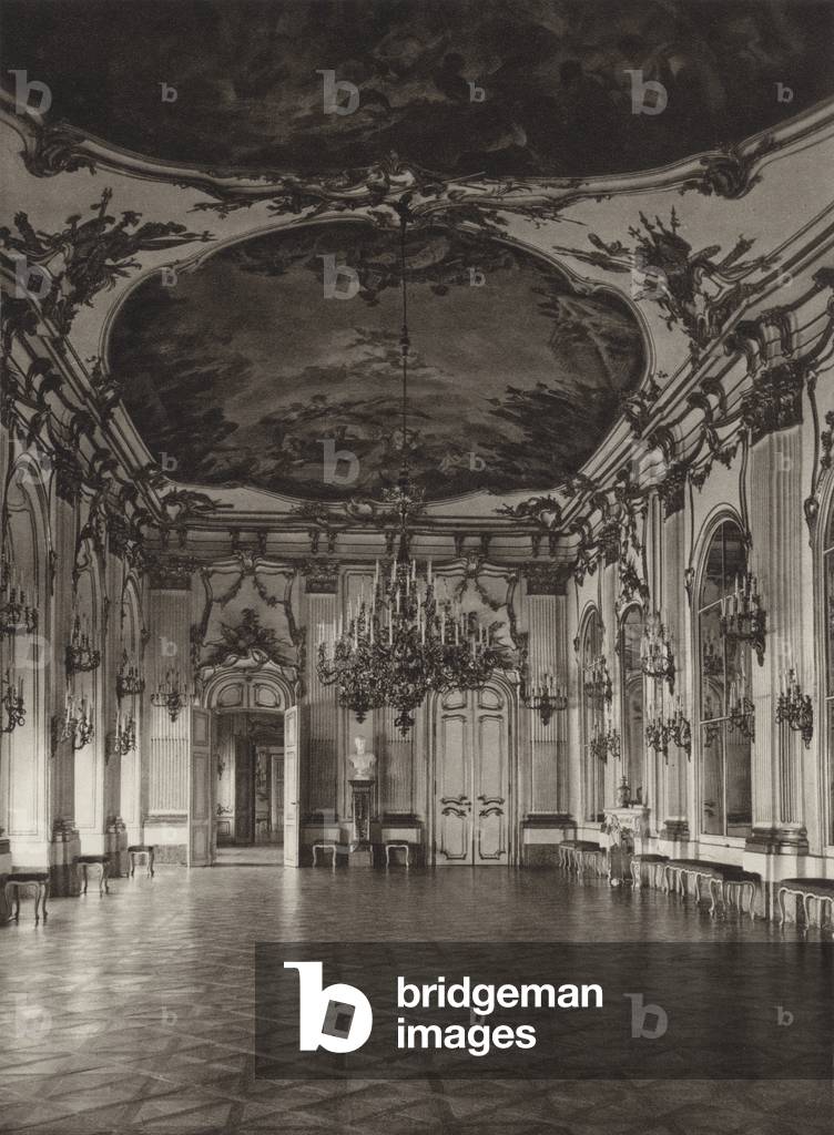 Wien, Große Galerie des Schlosses Schönbrunn (s/w Foto)