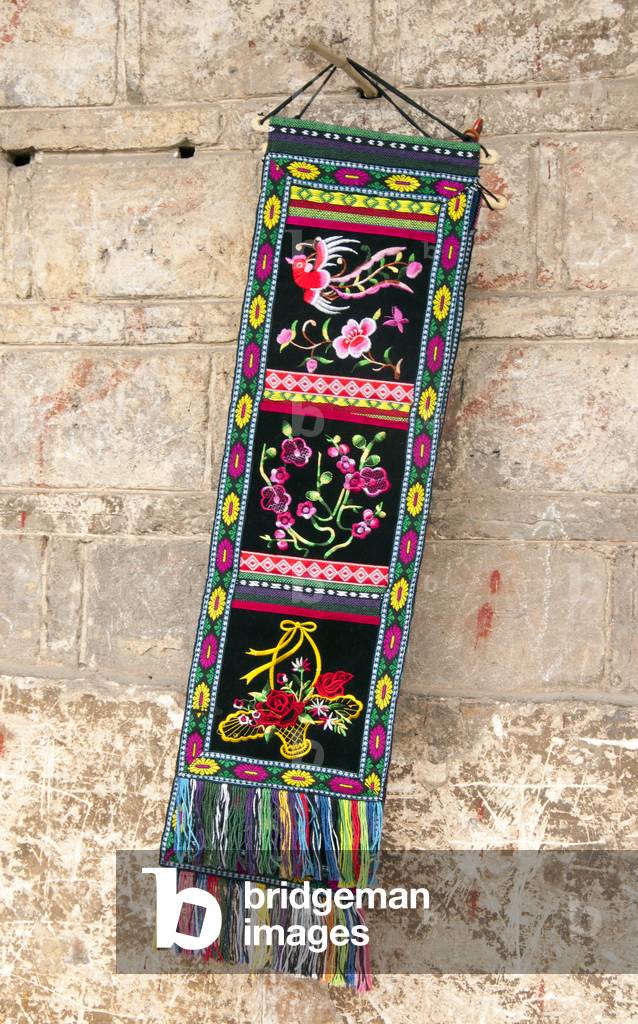 Image of Photography depicting China: Tujia handicrafts for sale at the North Gate Tower