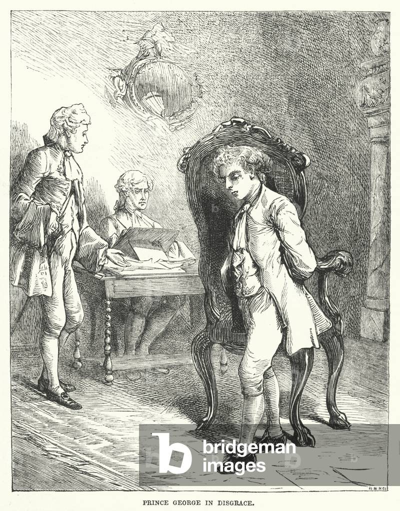 Prince George en disgrâce (gravure)