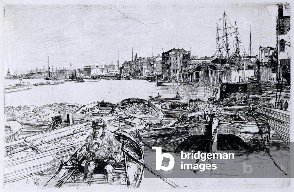 The Pool, 1859 (etching)