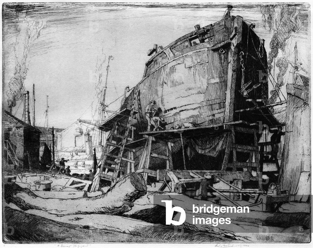 Eine Dorset Werft, 1920 (Radierung)
