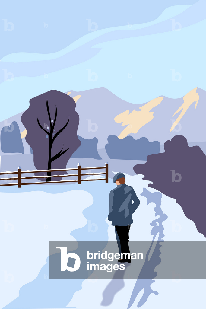 Immagine di Arte digitale "Inverno dello Yorkshire" 2022 di Roberta Murray