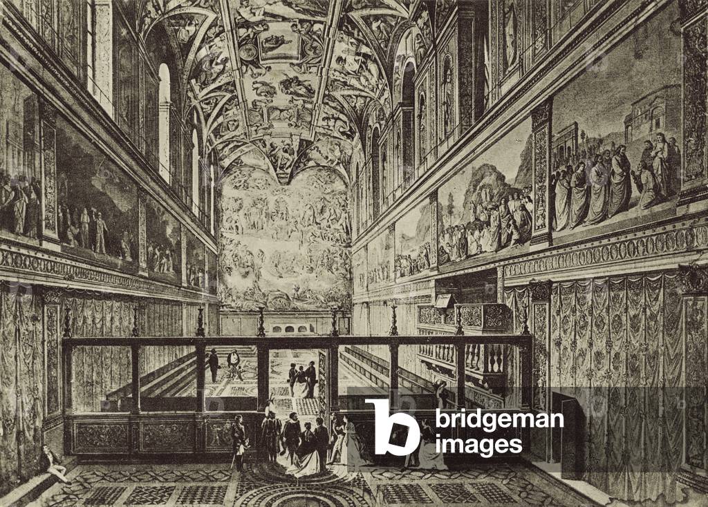 Immagine di Stampa "Cappella Sistina costruita nel XV secolo" di Italian Photographer