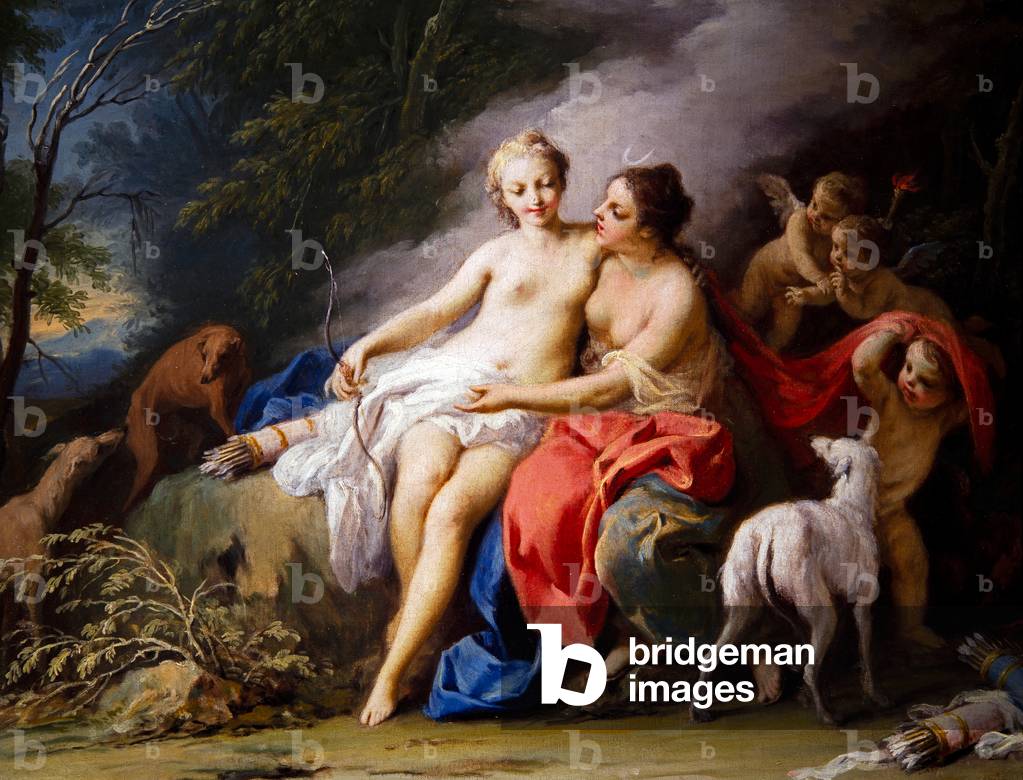 Image of Painting depicting Jupiter and Callisto 1701 by Jacopo Amigoni
