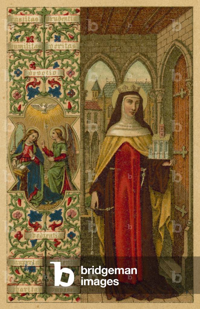 "Sta Johanna Valesiensis (Farbe litho)" 1801 von French School