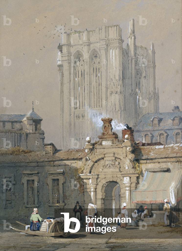 Immagine di Disegno "la vecchia torre" di Samuel Prout