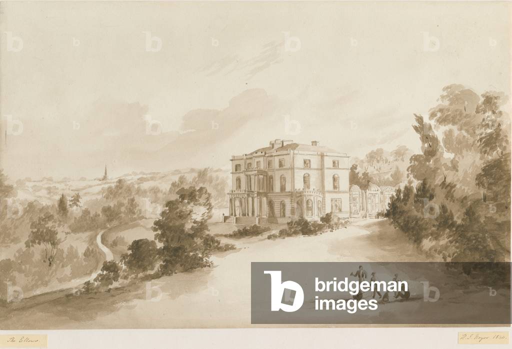 Sedgley - The Ellowes: sepia wash drawing, 1844 (drawing)