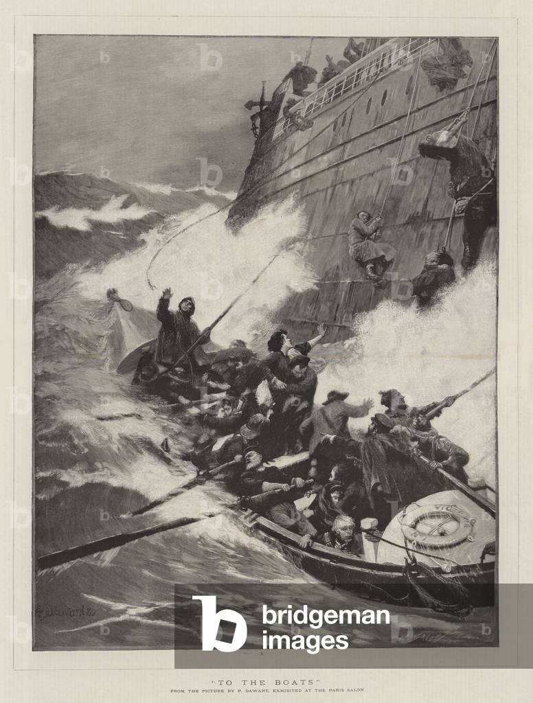 Zu den Booten (Gravur)