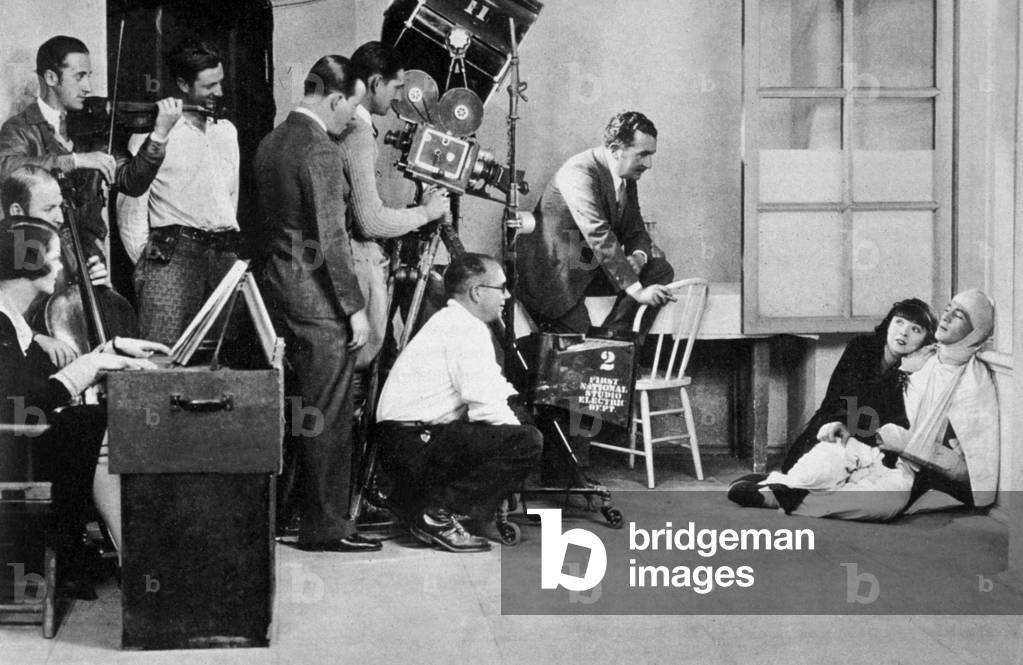 GeorgesFitzMaurice mentre gira Lilac Time, con Gary Cooper e Coleen Moore 1928 (foto)