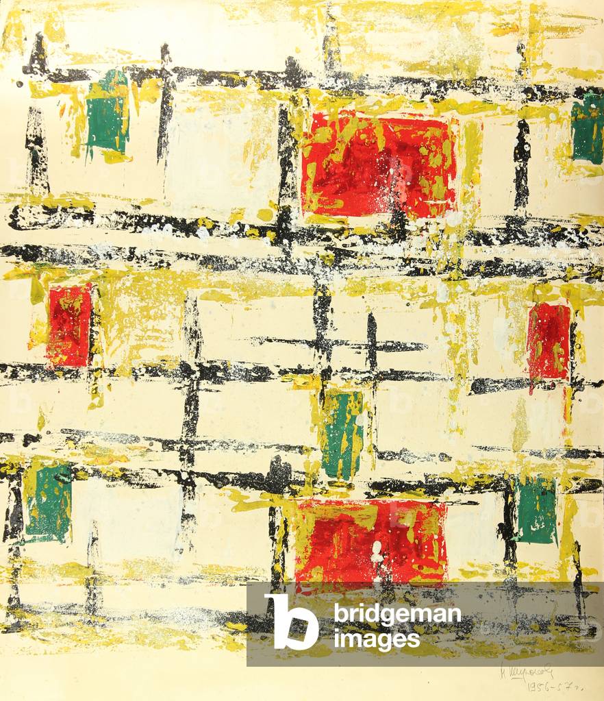 Bild von Zeichnung "Komposition", 1956 von Nina Shirokova