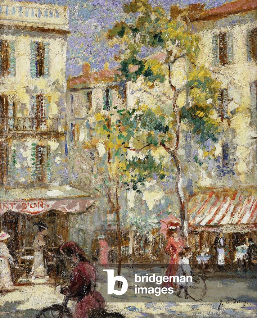 Paris Straße Szene, (öl auf leinwand)