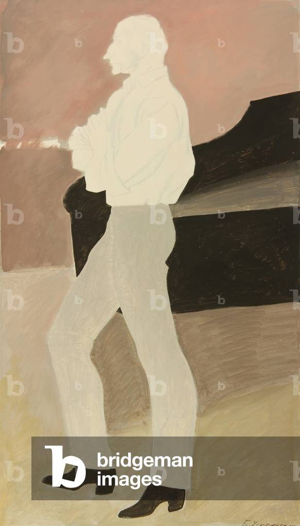 Repetiteur Sergey Koren beim Bolschoi-Ballett, 1968 (Tempera auf Papier)