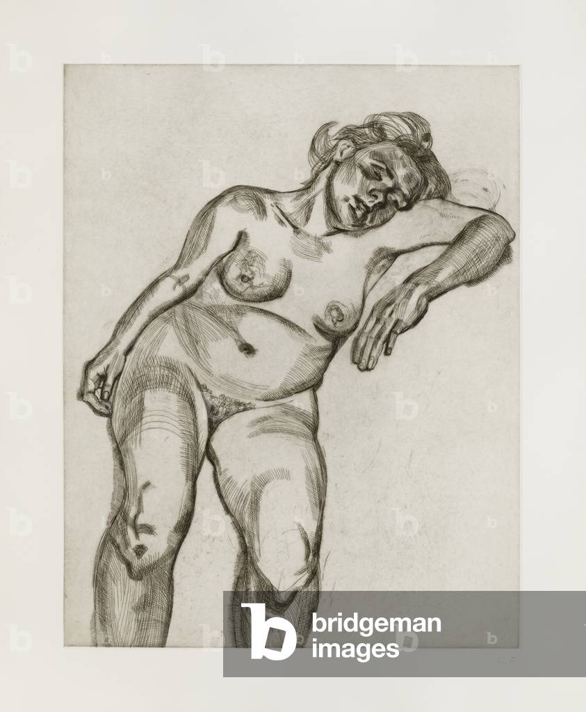 Blond Girl, 1986 (etching)