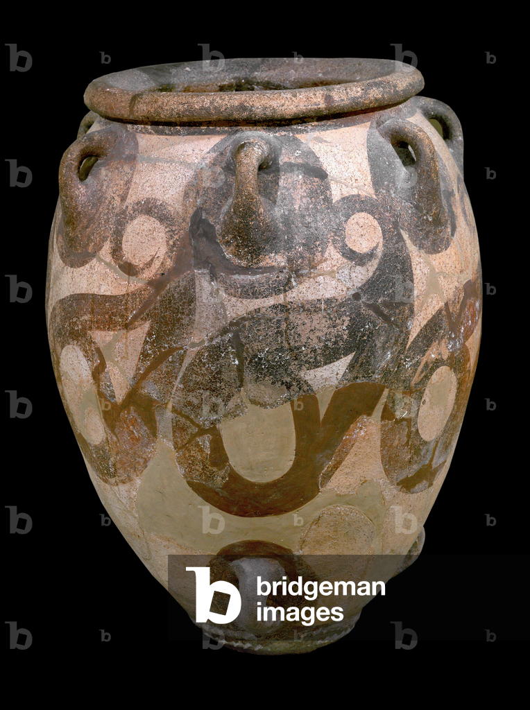 Große Vase mit Oktopus-Motiv