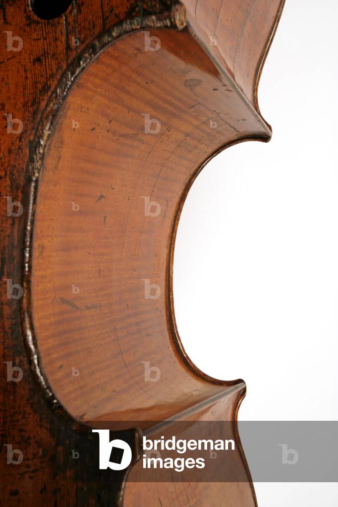 Dettaglio di un contrabbasso