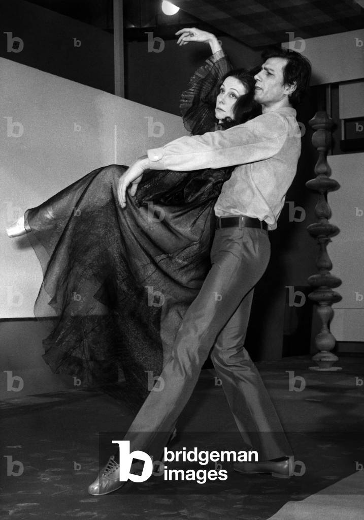 Yvette Chauvire And Milenko Banovitch Dancing For The Recording Of The Ballet „Last Rendez-vous“ For La Televi