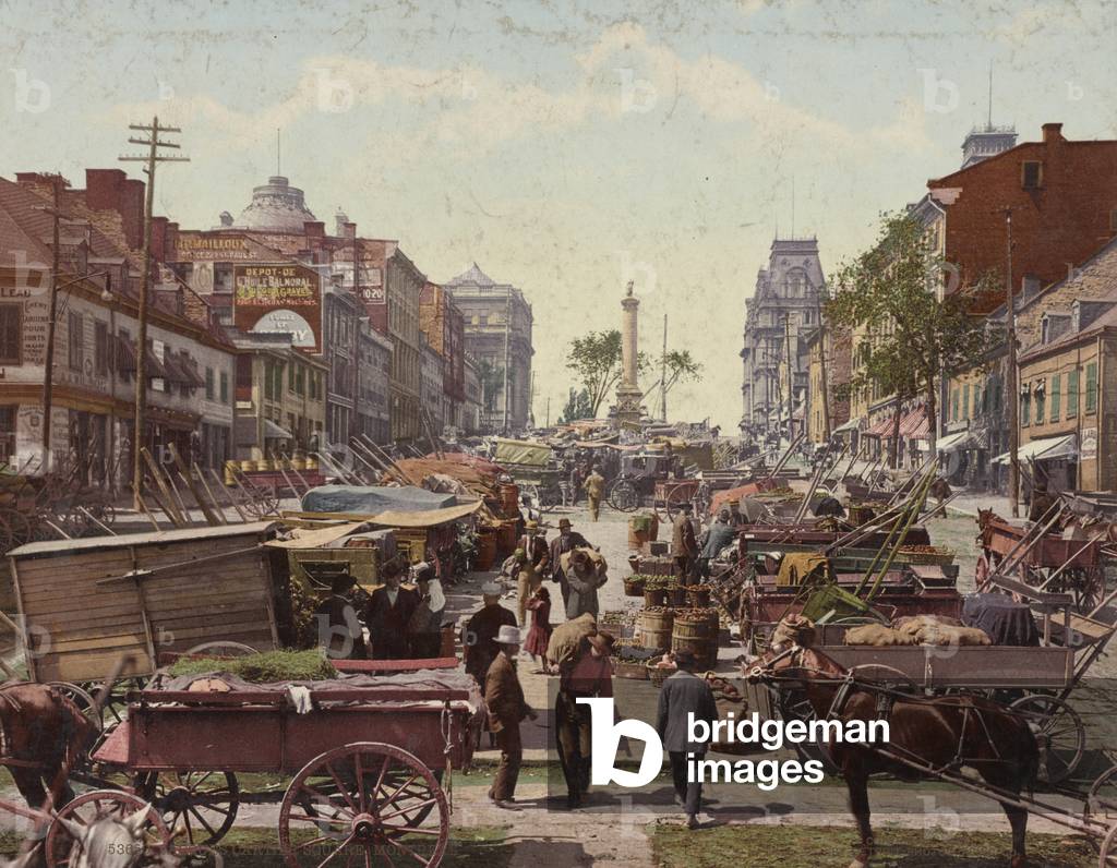 Bild von Fotografie "Jacques Cartier Square" 1901 von Detroit Publishing Co.