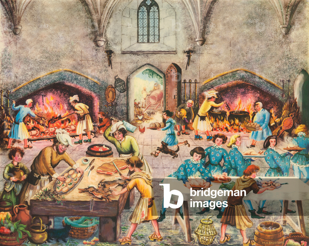 Cuisine (lithographie couleur)