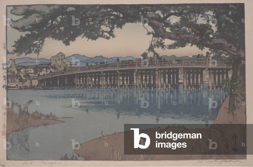 Seta Bridge, 1933 (polychromer Holzschnitt)