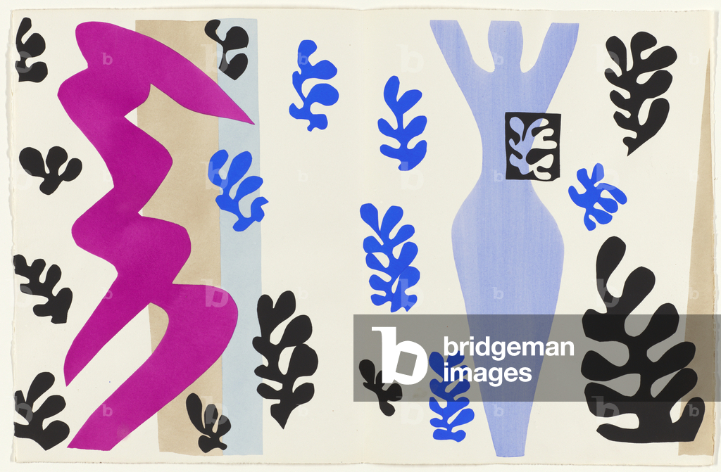 Der Messerwerfer, Illustration aus der Mappe 'Jazz', 1947 (Farbschablonendruck)