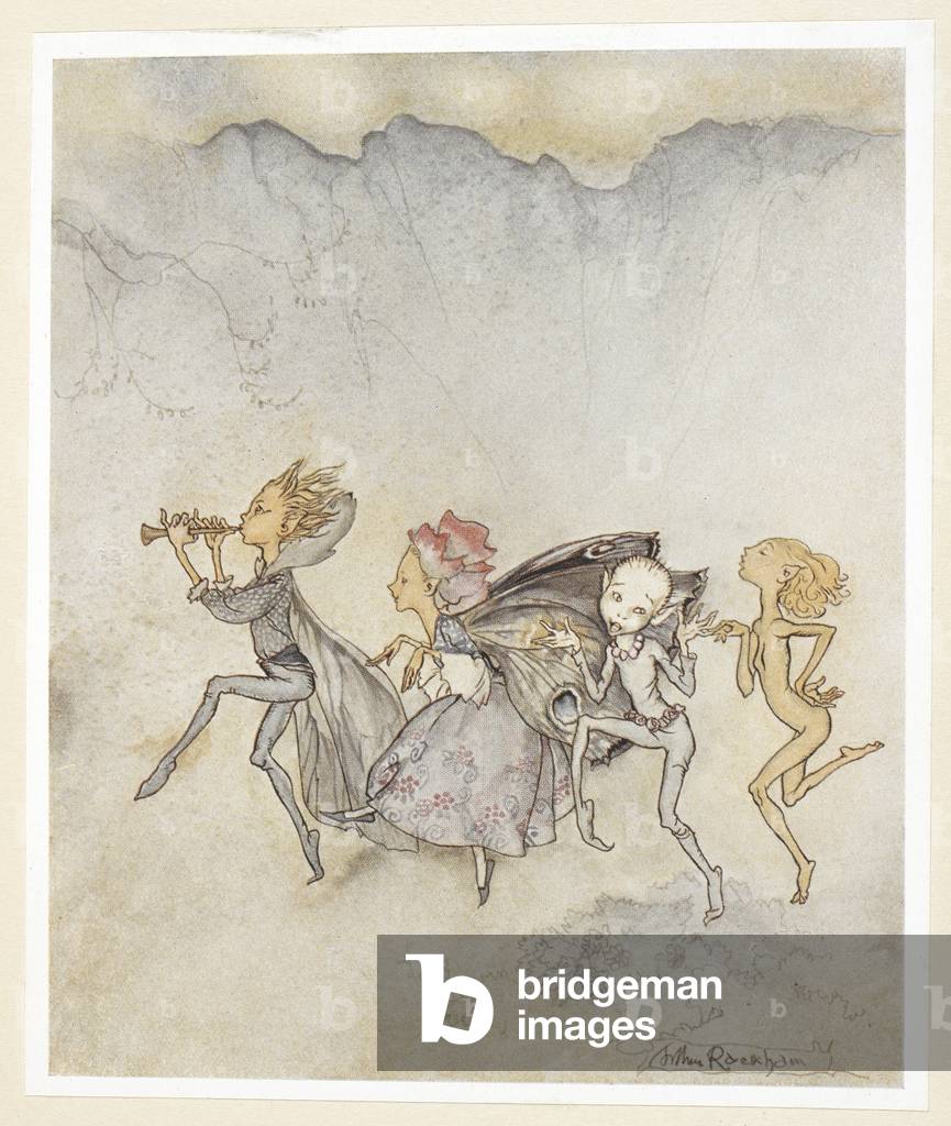 ATTO IV: Scena I, linea 46, ognuno inciampato sul dito del piede, sara' qui con mocio e falcio. Ninfe.