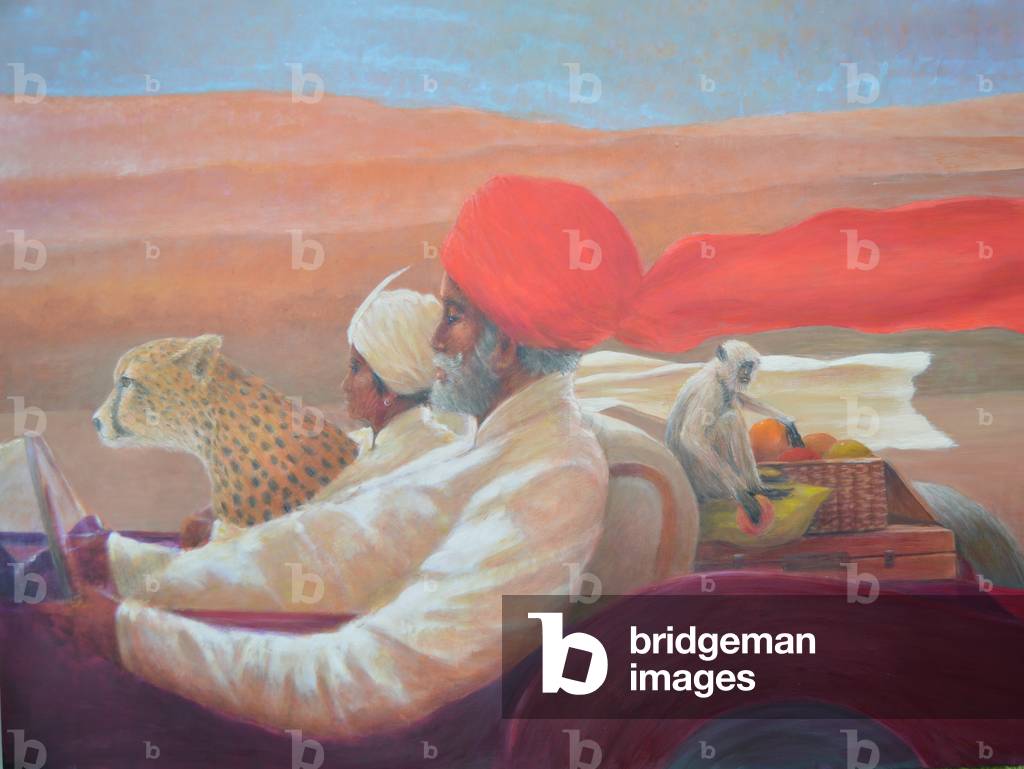 Bild von Gemälde "Affenpicknick" von Lincoln Seligman