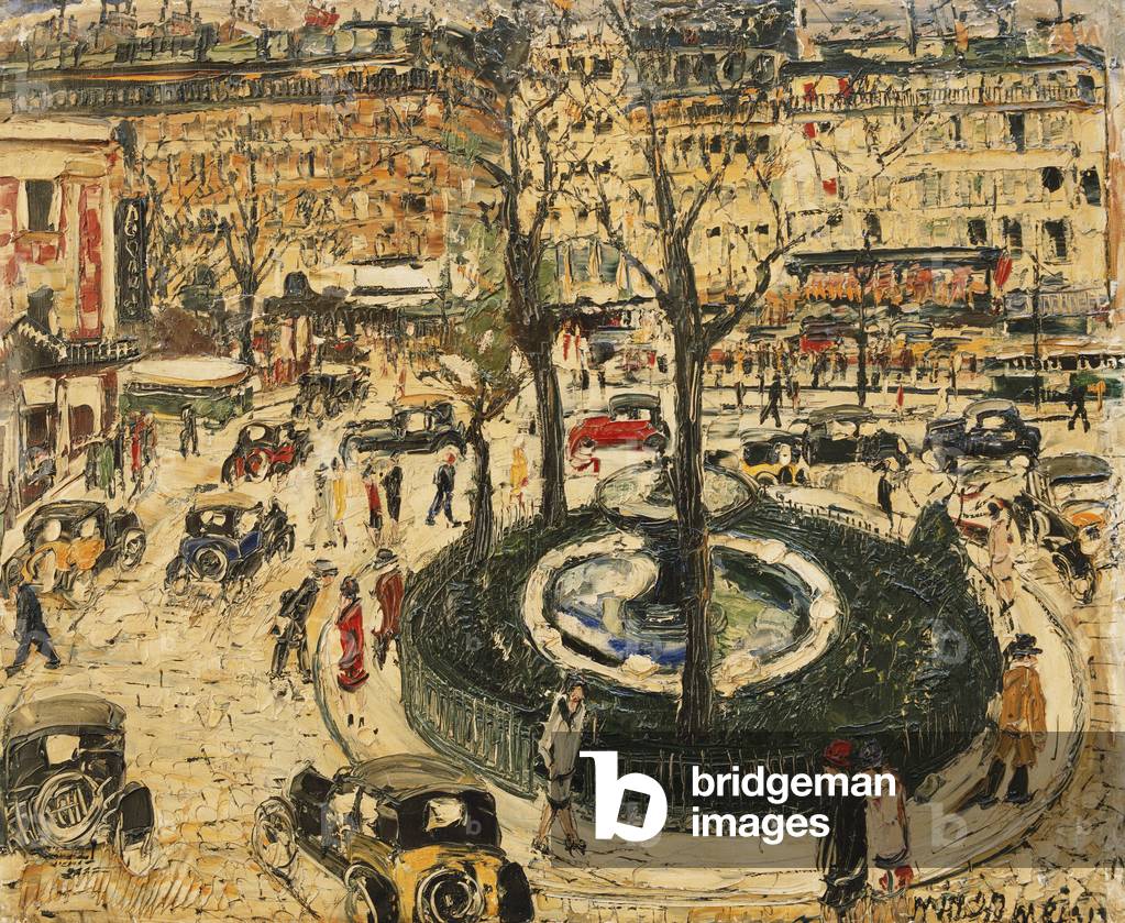 Veduta di Parigi; Vue de Paris, (olio su tela)