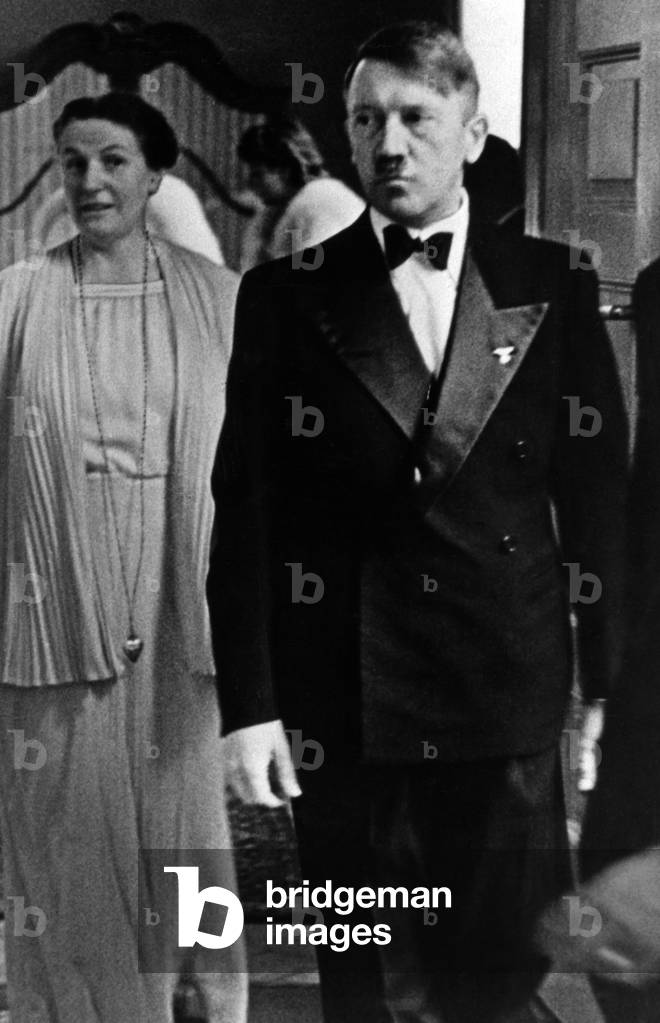 Adolf Hitler and Winifred Wagner, 1939 (b/w photo)