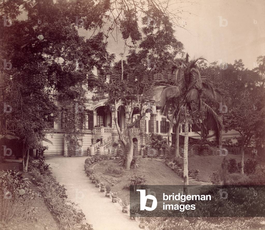 HONG KONG ROSE HILL, 1890s Mansion at Rose Hill, Hong Kong, Photograph