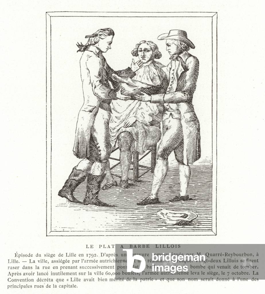 The shaving dish of Lille (engraving)