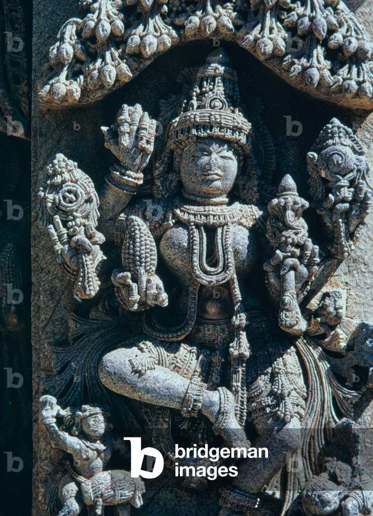 Tempio Hoysala Siva, Halebid (Halebidu), Karnataka, India, XII secolo, 1970 (foto)