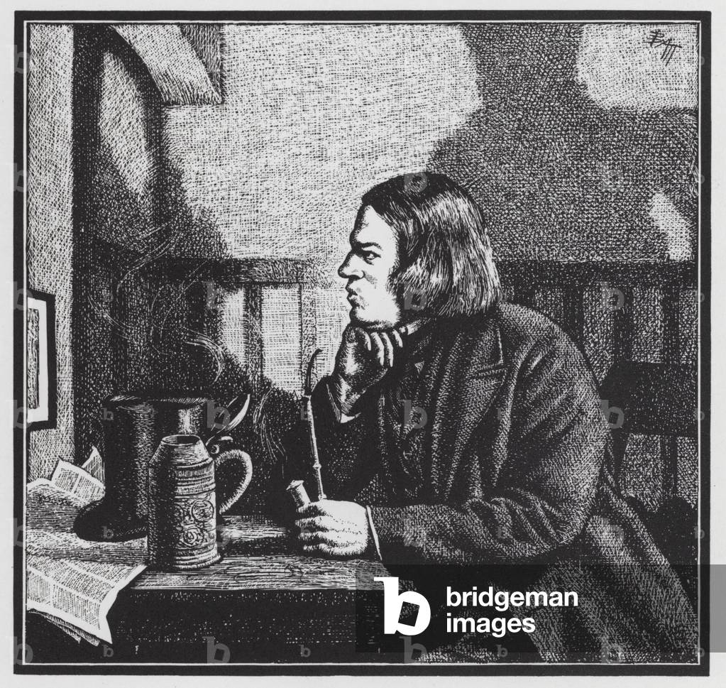 Immagine di Stampa "Robert Schumann" 1901 di Oswald Charles Barrett