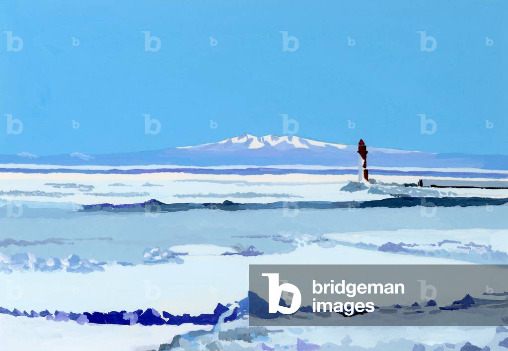 Image of Painting depicting drift ice ship 2017 by Hiroyuki Izutsu