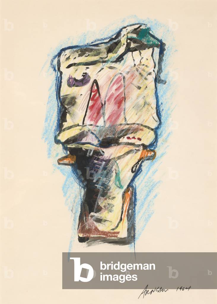 Funk John, 1964 (pastel & chalk on paper)