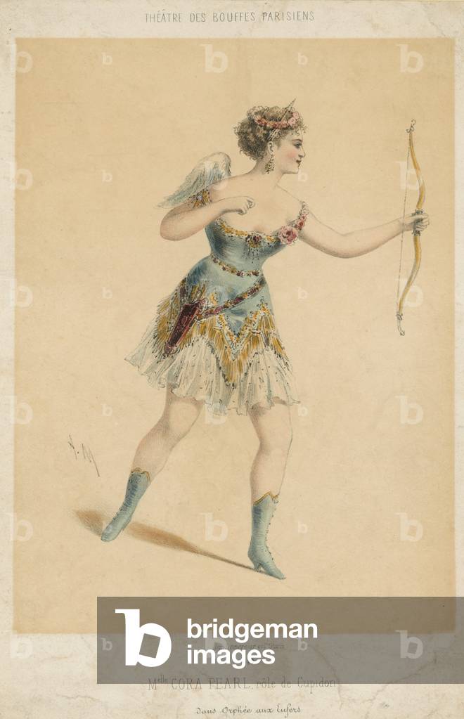 Mademoiselle Cora Pearl (farbige Gravur)