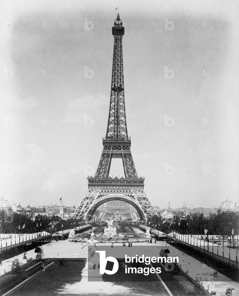 Torre Eiffel, Esposizione di Parigi, 1889 (foto in b/n)